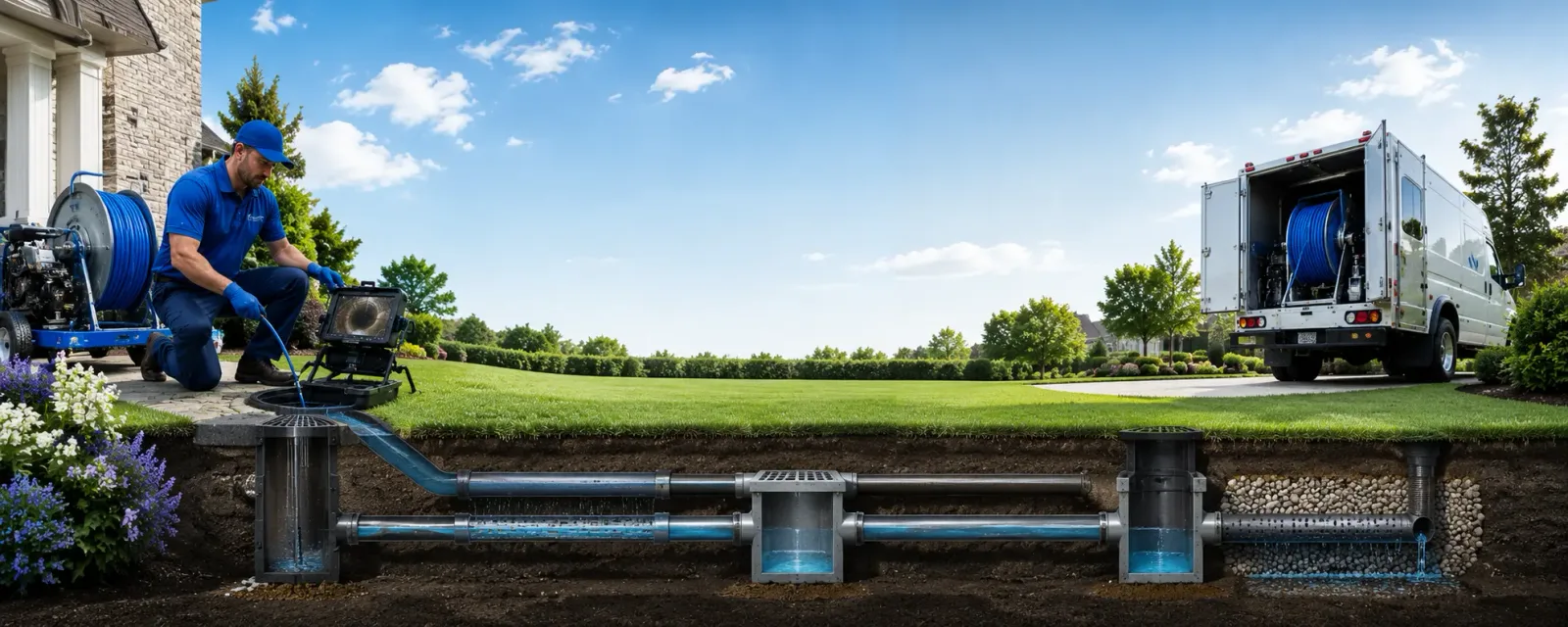 Outdoor drain cleaning information for Norway, MI